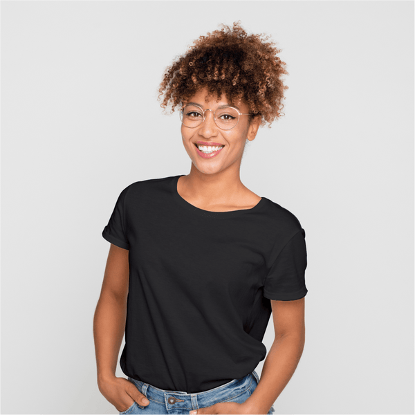 Sustainable T-shirt round neck black